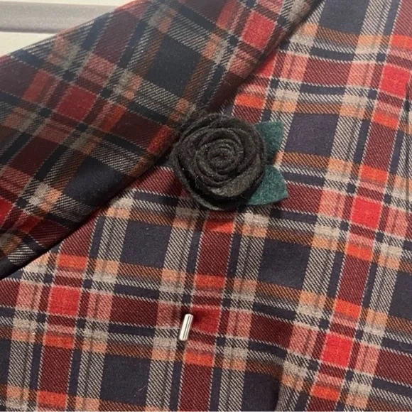 Unique Vintage Red Plaid Carmen
Half Sleeve Wiggle Dress Mad Men 2XL - NWT - Picture 4 of 15